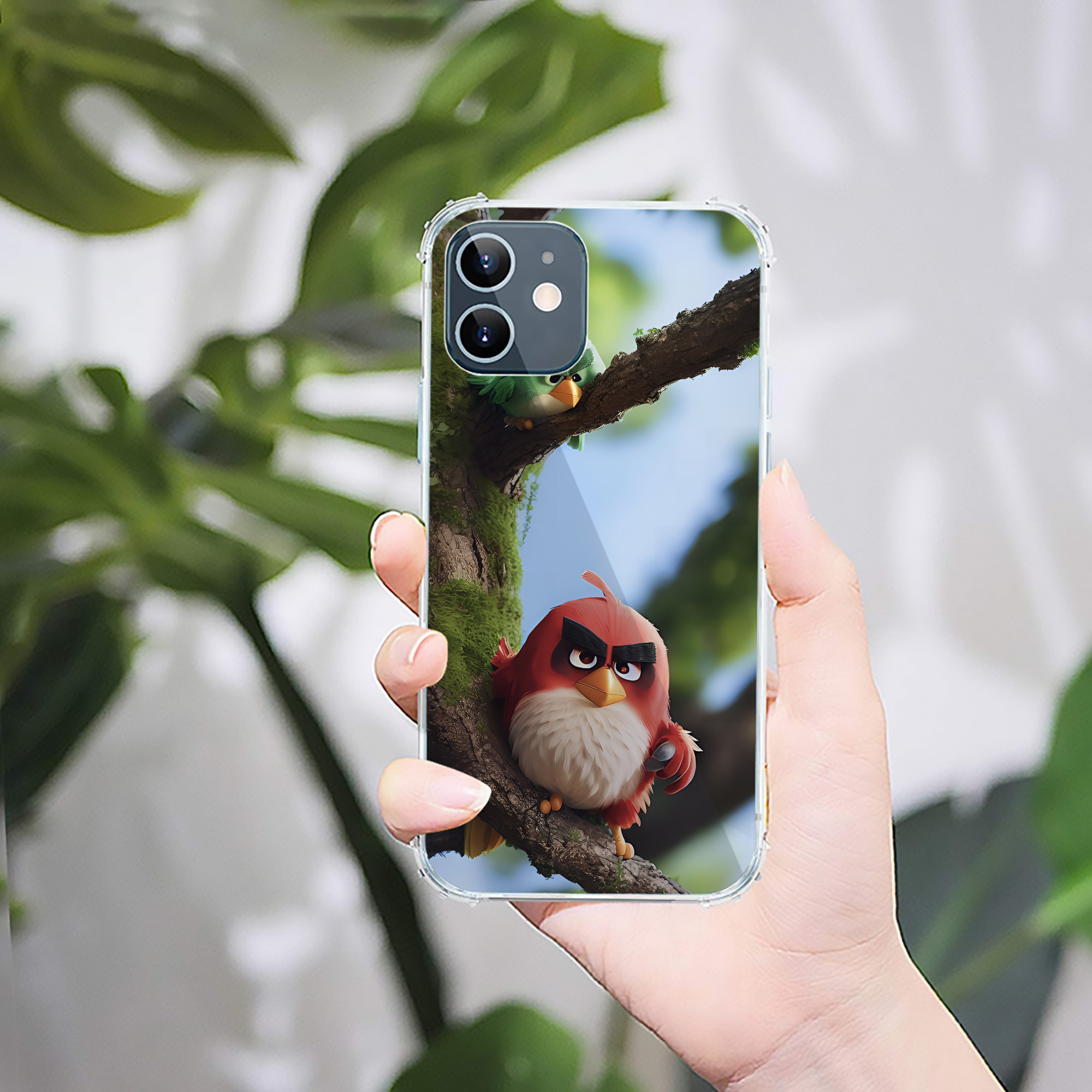 （画像用） Angry Birds アングリーバード 【iPhone 12シリーズ対応】透明スマホケース（クリアソフトケース）